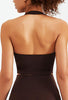 Halter Compression Square Neck Sports Bra - Luna