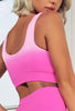 Ombre Seamless Scoop Neck Sports Bra - Galaxy