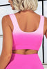 Ombre Seamless Scoop Neck Sports Bra - Galaxy