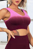 Ombre Seamless Scoop Neck Sports Bra - Galaxy
