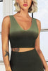 Ombre Seamless Scoop Neck Sports Bra - Galaxy