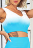 Ombre Seamless Scoop Neck Sports Bra - Galaxy