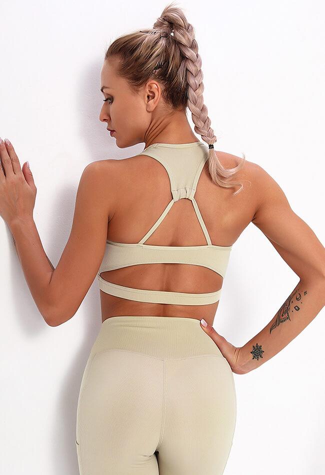 Open Back Sports Bra
