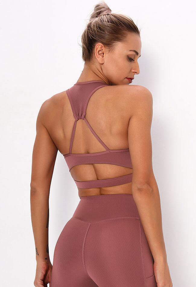 Open Back Sports Bra