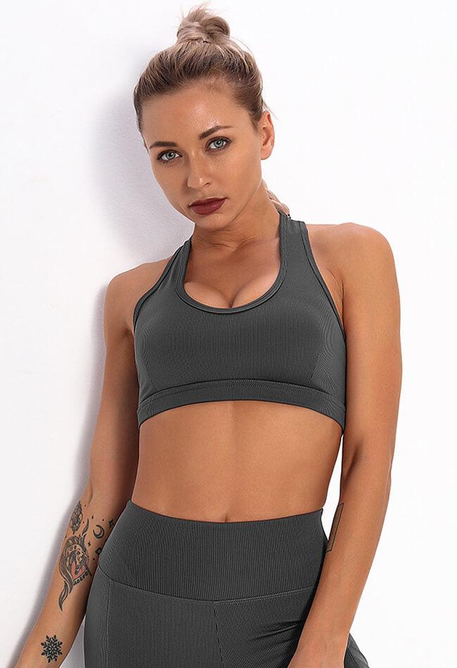 Open Back Sports Bra