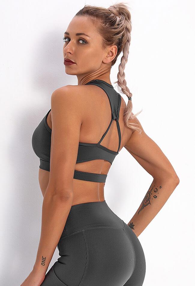 Open Back Sports Bra