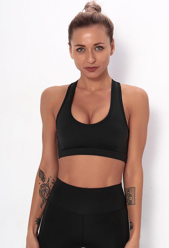 Open Back Sports Bra
