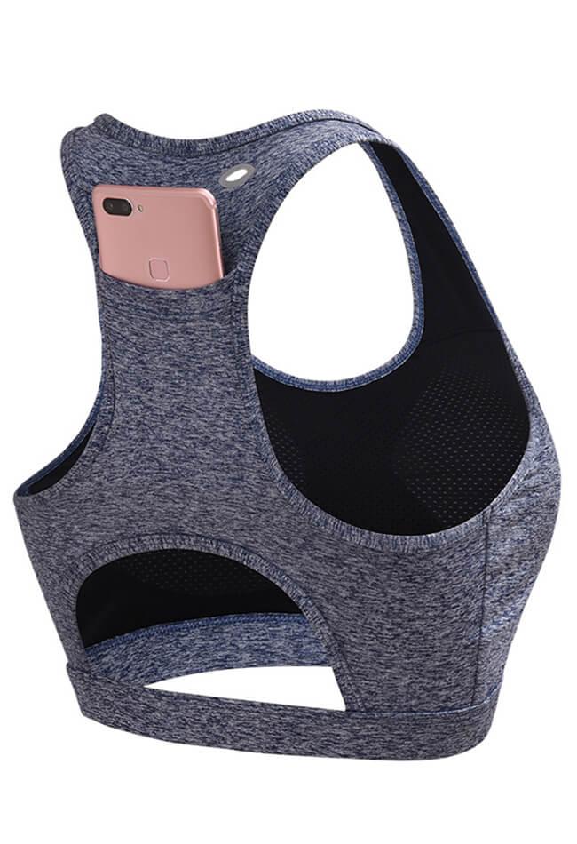 Pocket Racerback Sports Bra