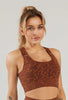 Puzzle Pattern Seamless Sports Bra