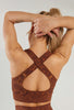 Puzzle Pattern Seamless Sports Bra