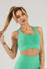 Puzzle Pattern Seamless Sports Bra