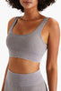 Ribbed High Elastic Seamless Sports Bra