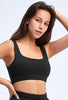 Ribbed Square Collar Sports Bra