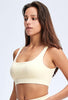 Ribbed Square Collar Sports Bra
