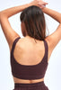 Ribbed Square Collar Sports Bra