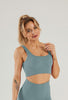Seamless Square Collar Sports Bra - Century