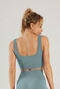 Seamless Square Collar Sports Bra - Century