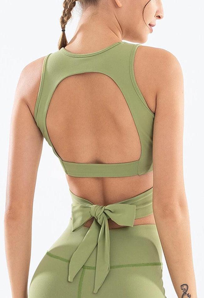 Unique Strap Design Bra Medium Support