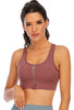 Zipper High Impact Sports Bra