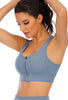 Zipper High Impact Sports Bra